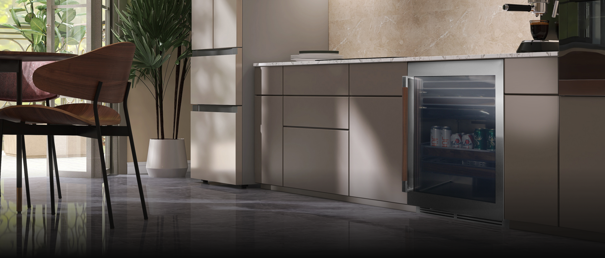 S4-D275SS/PANR: Cave à vin double zone en acier inoxydable 24″ - Fabriquée au Canada