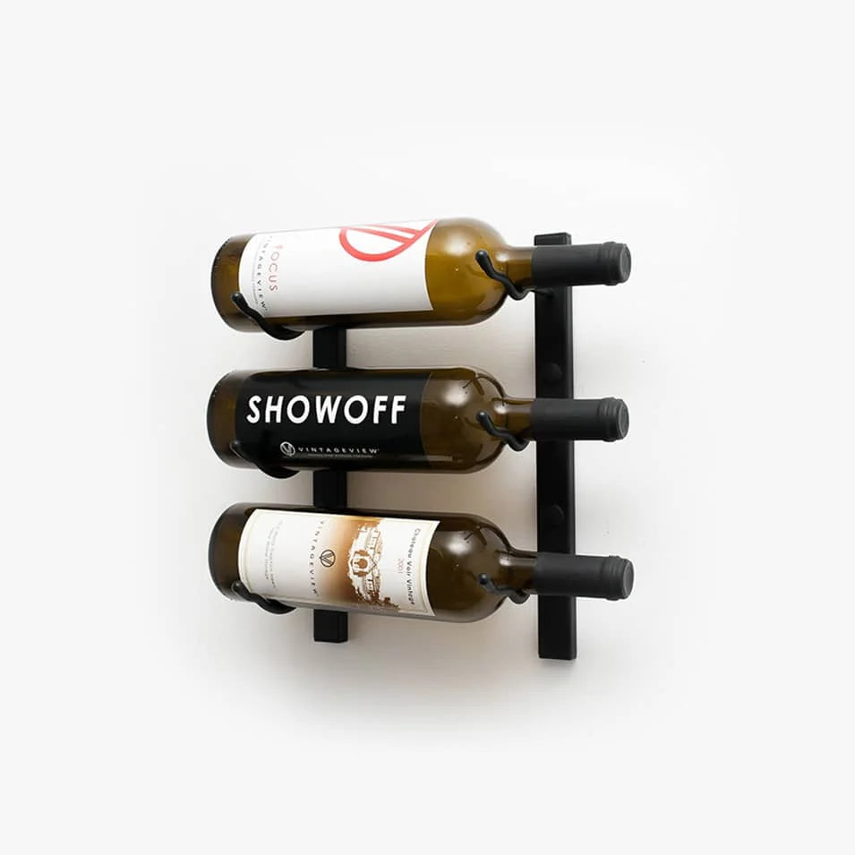 W Series Wine Rack 1 (wall mounted metal bottle storage)