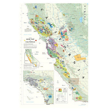 De Long's California Wine Map