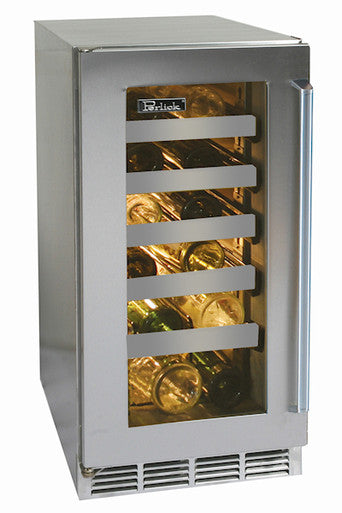 15 Glass Door - Stainless Steel Perlick Wine Reserve Indoor