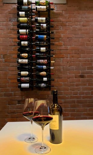 W Series Wine Rack 2 (wall mounted metal wine bottle storage)