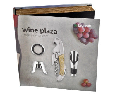 Wine Plaza 4-Piece Professional Wine Set