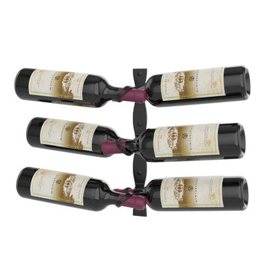 R Series Helix Dual 15 (minimalist wall mounted metal wine rack)