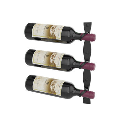 R Series Helix Single 15 (minimalist wall mounted metal wine rack)