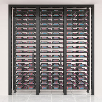 Evolution Low Profile Post Kit 10 2C (ultra slim floor-to-ceiling wine rack system)