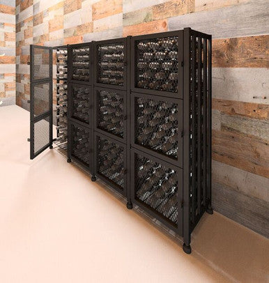 Short Four Wide Wine Locker