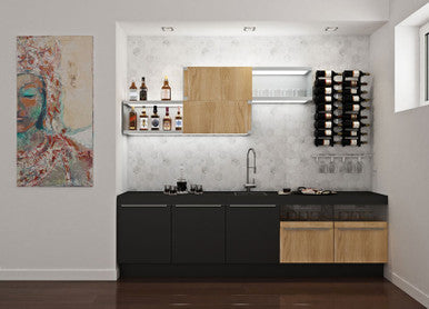 W Series Wet Bar (wall mounted metal wine rack kit)