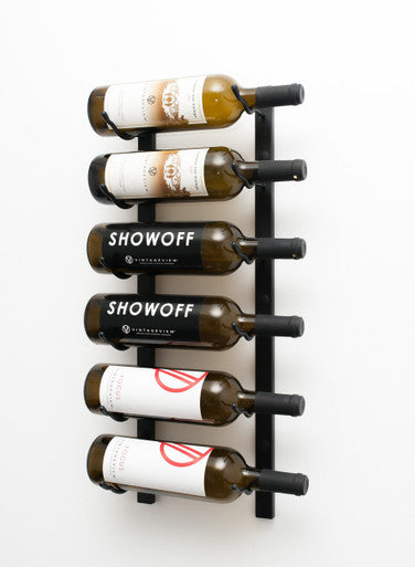 W Series Wine Rack 2 (wall mounted metal wine bottle storage)