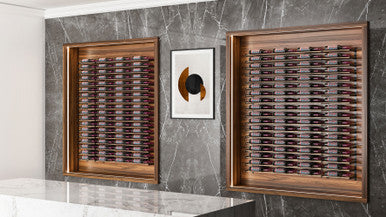 Evolution Wine Wall 5 1C (wall mounted metal wine rack)