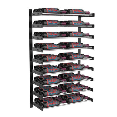 Evolution Wine Wall 45 2C (wall mounted metal wine rack)