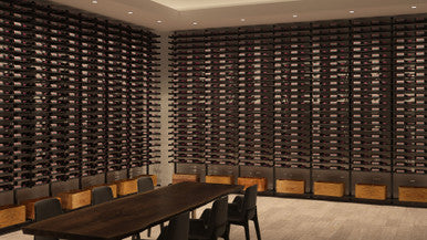 Evolution Wine Wall 5 2C (wall mounted metal wine rack)