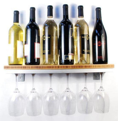 Channel Six Wine Glass Rack with Shelf