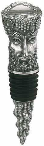 Bacchus Pewter Bottle Stopper