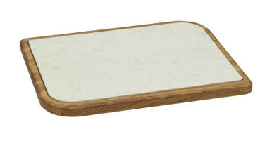 Cheese Place Oak Cheese Plate with Marble Insert