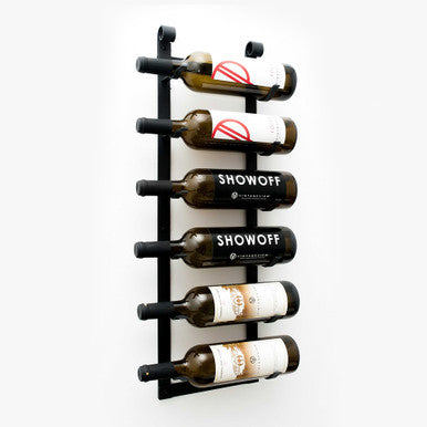 Le Rustique 6 (rustic wall mounted metal wine rack)