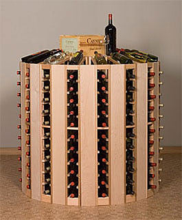 Retail 21 Rounder - Wood Wine Rack